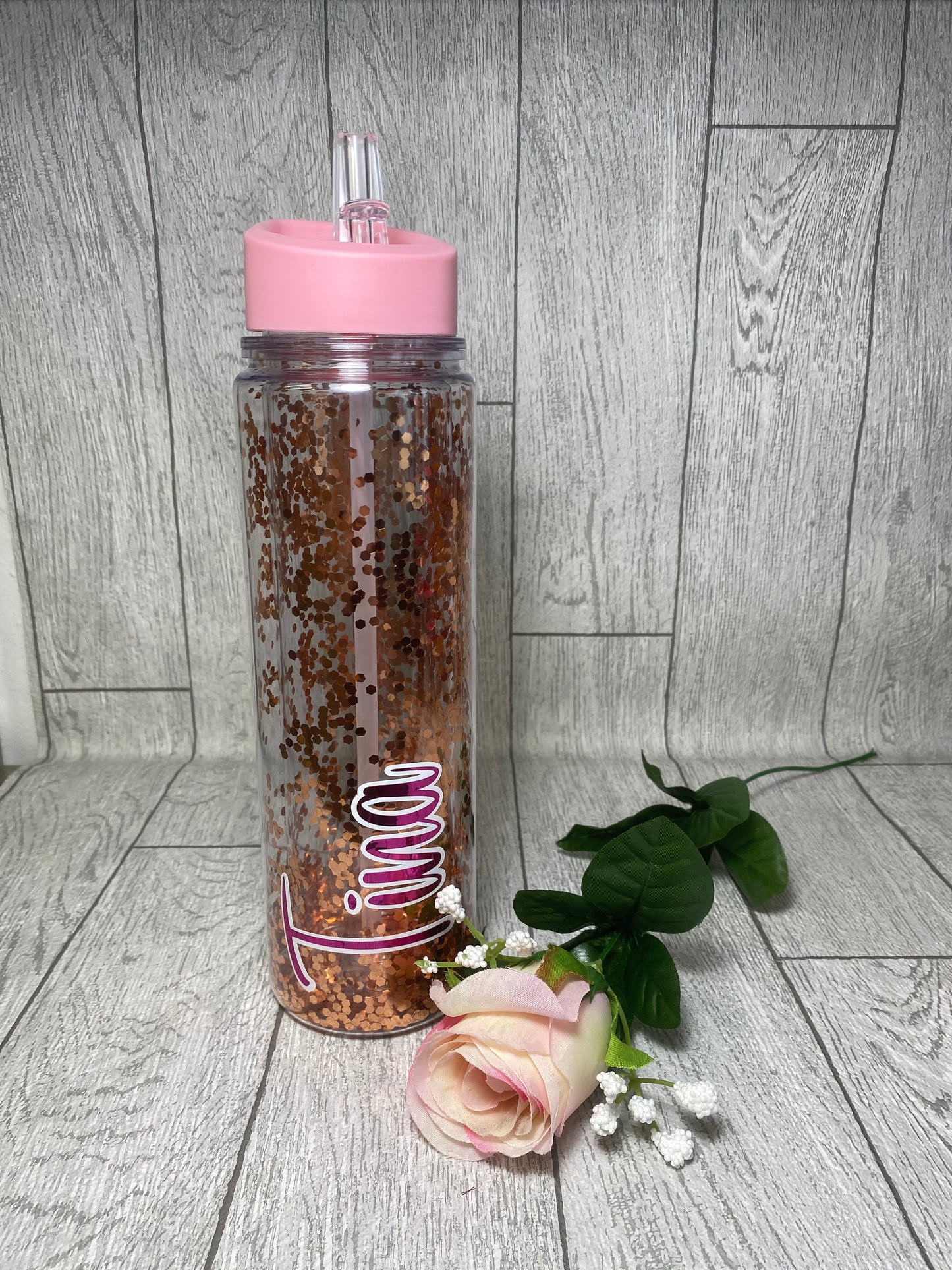 Personalised Glitter Water Bottle