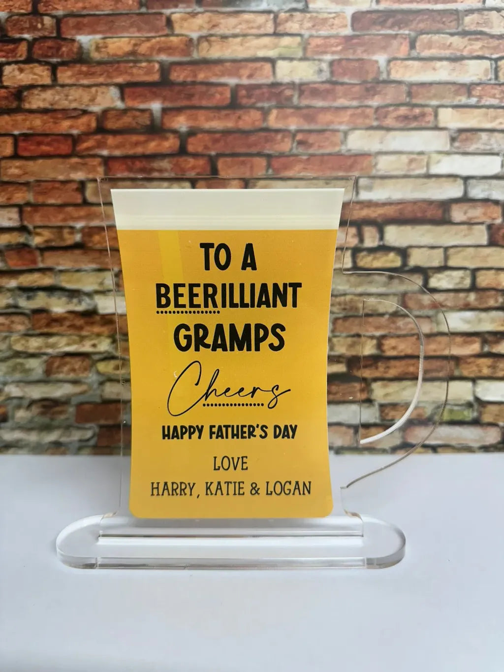 FATHER'S DAY BEER STEIN PLAQUE