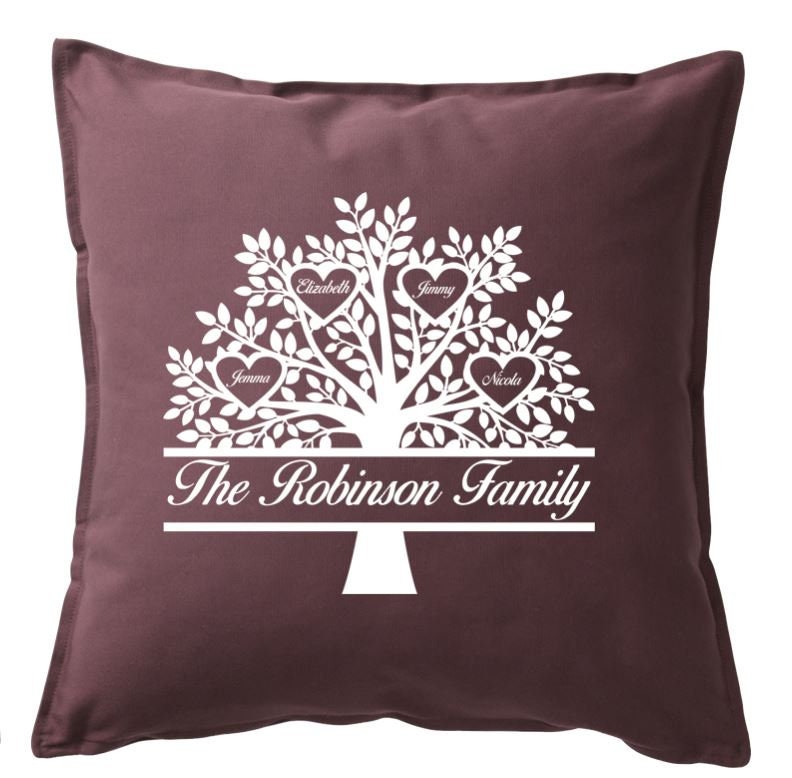 Family Tree Printed Cushion