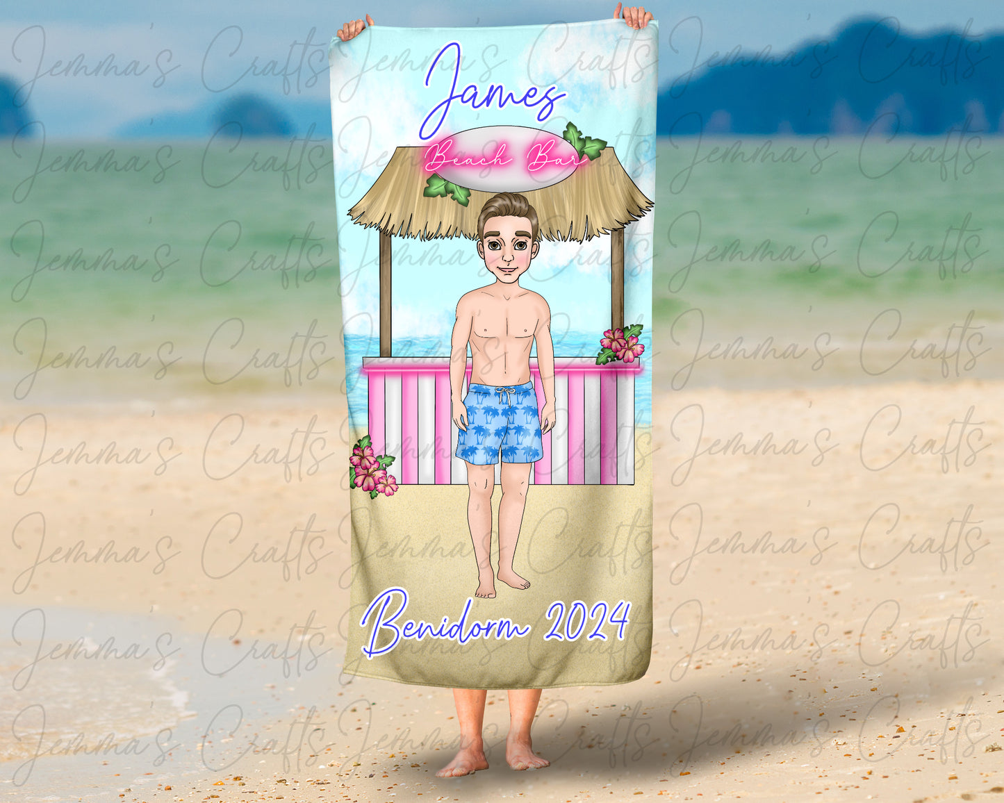 Personalised Beach / Pool Towel