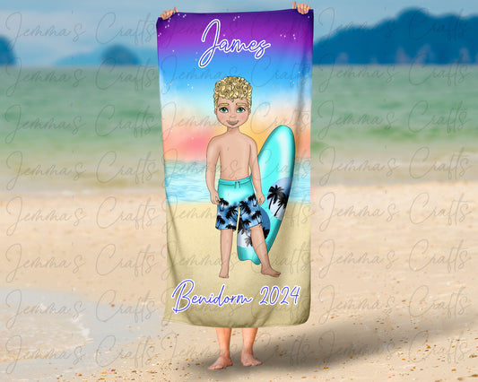 Personalised Beach / Pool Towel