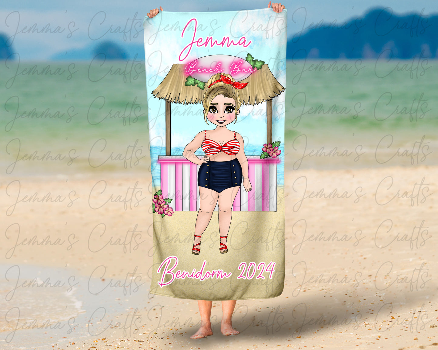 Personalised Beach / Pool Towel