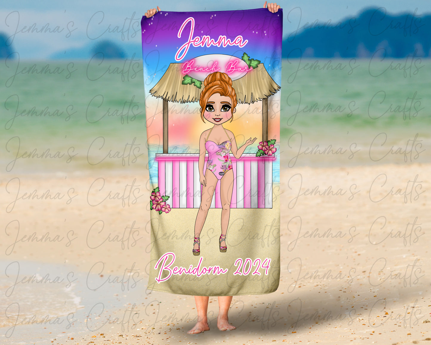 Personalised Beach / Pool Towel