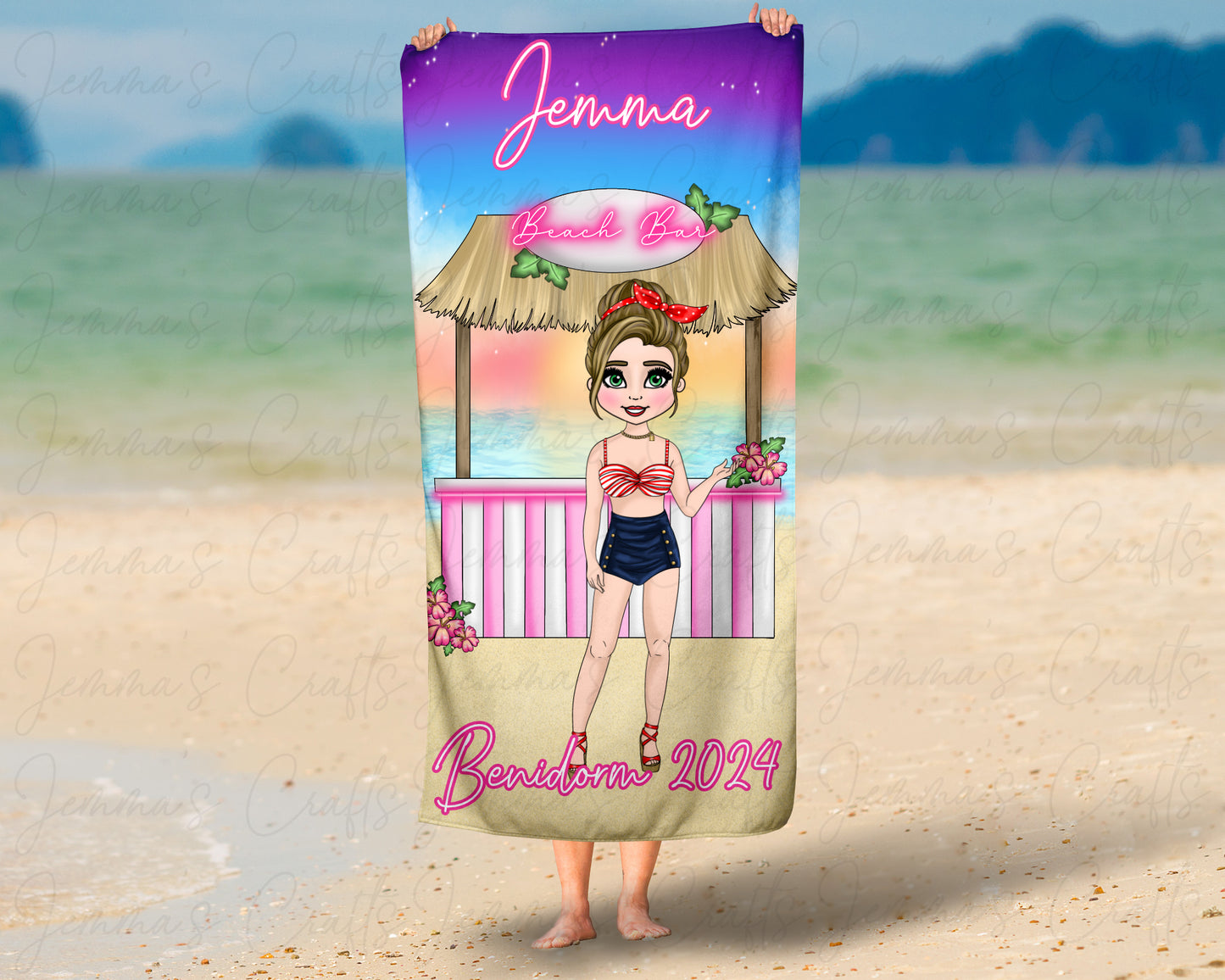 Personalised Beach / Pool Towel