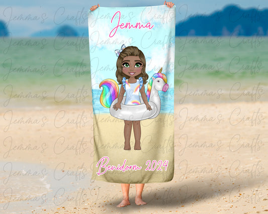 Personalised Beach / Pool Towel