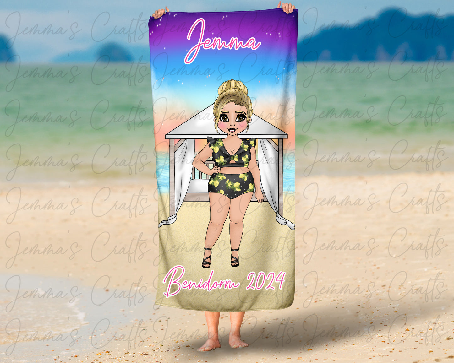 Personalised Beach / Pool Towel