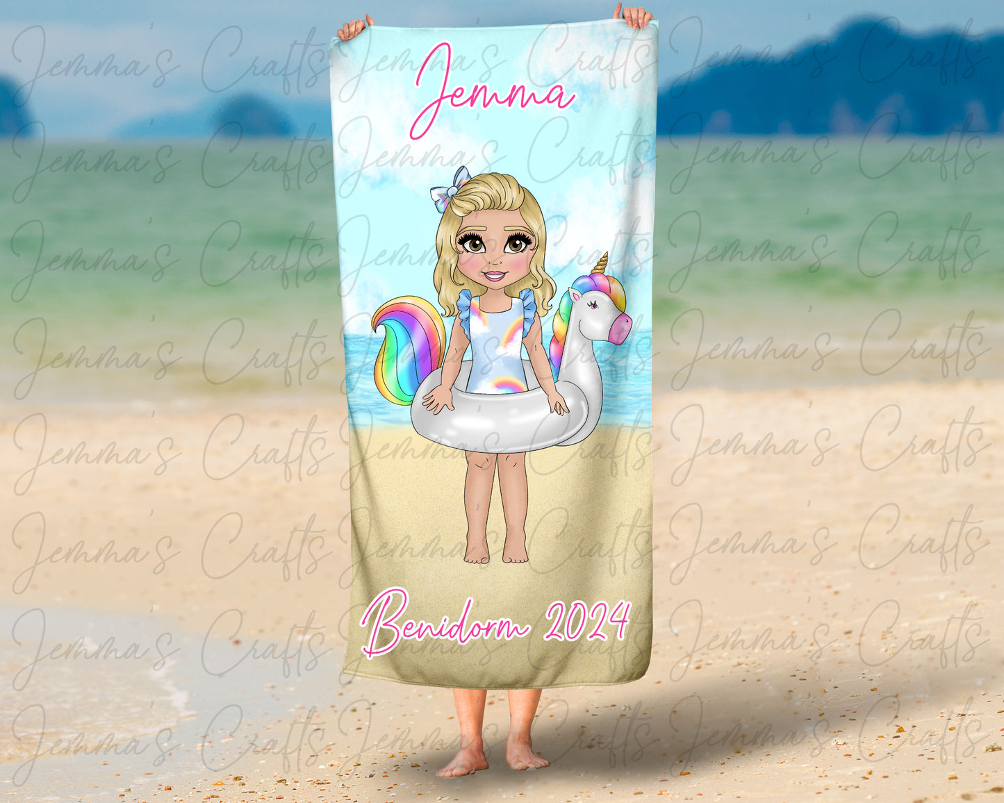 Personalised Beach / Pool Towel