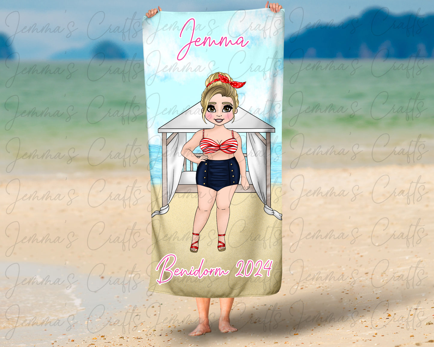 Personalised Beach / Pool Towel