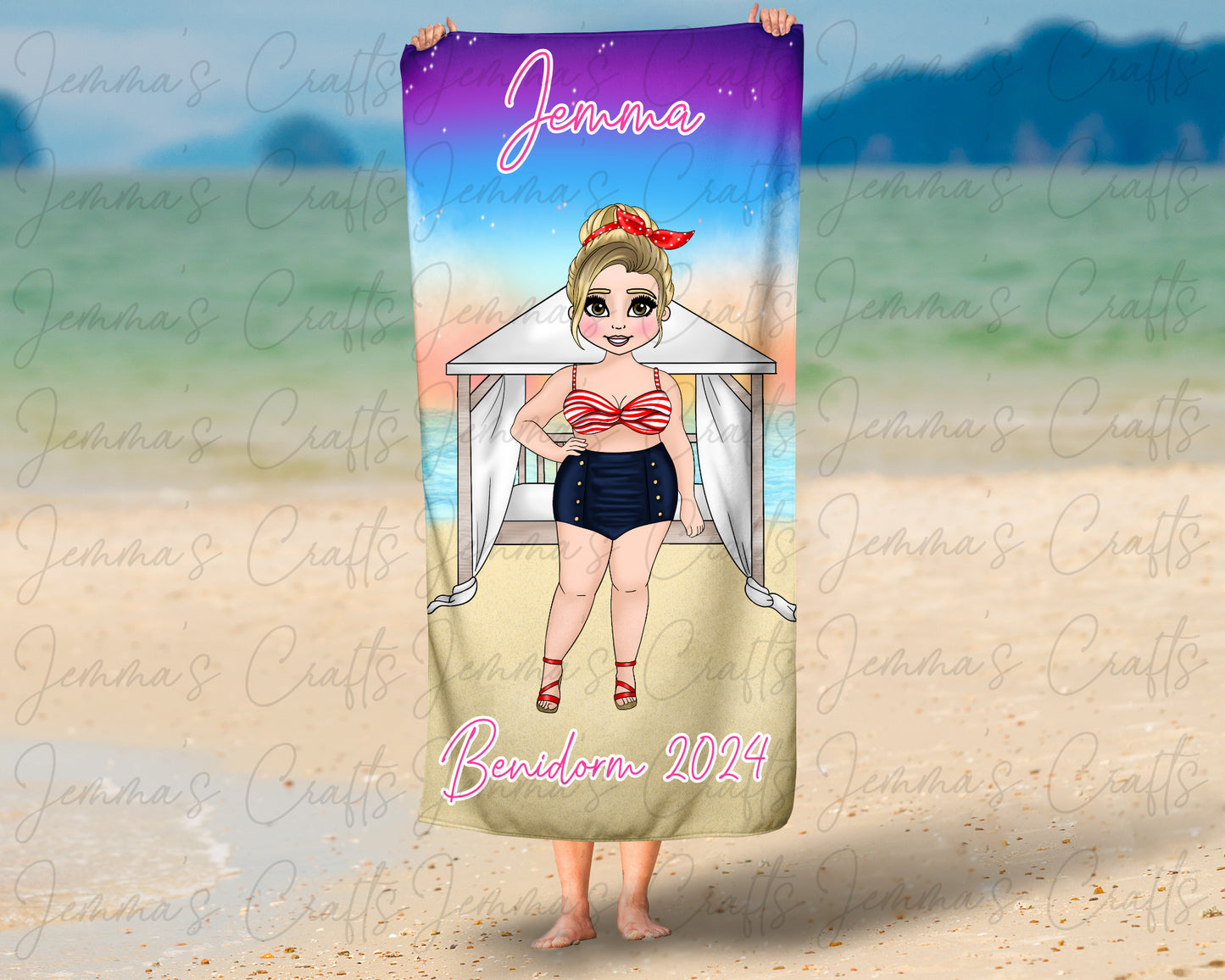 Personalised Beach / Pool Towel