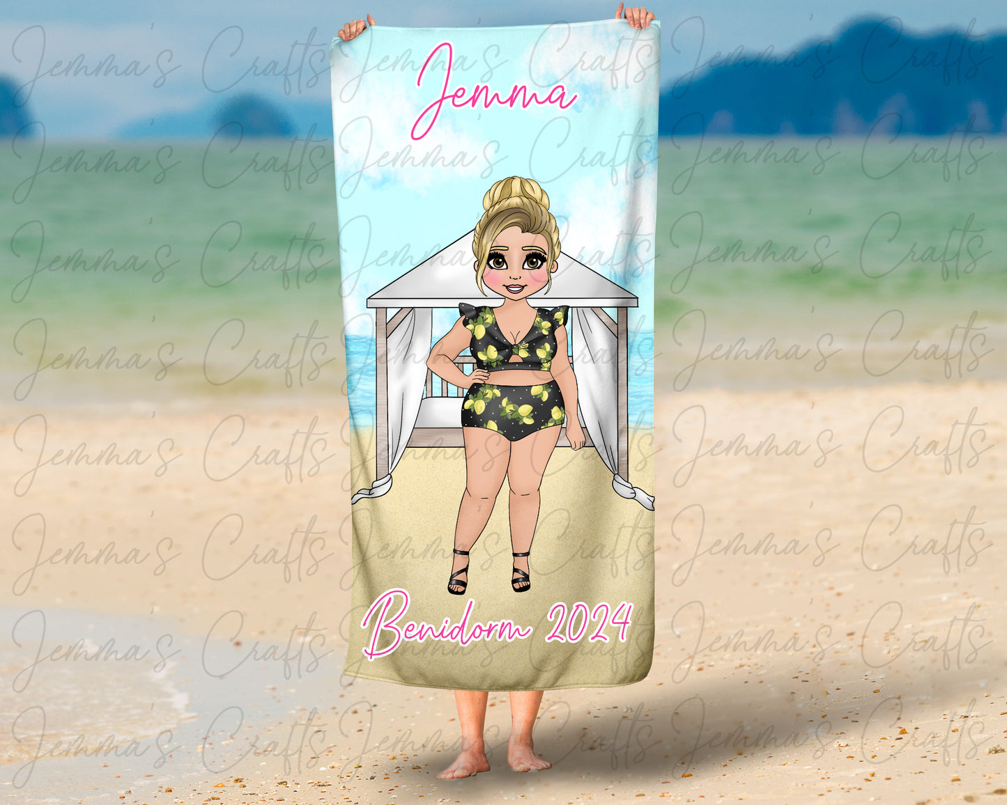 Personalised Beach / Pool Towel