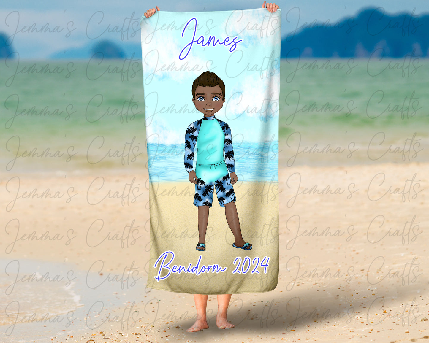 Personalised Beach / Pool Towel