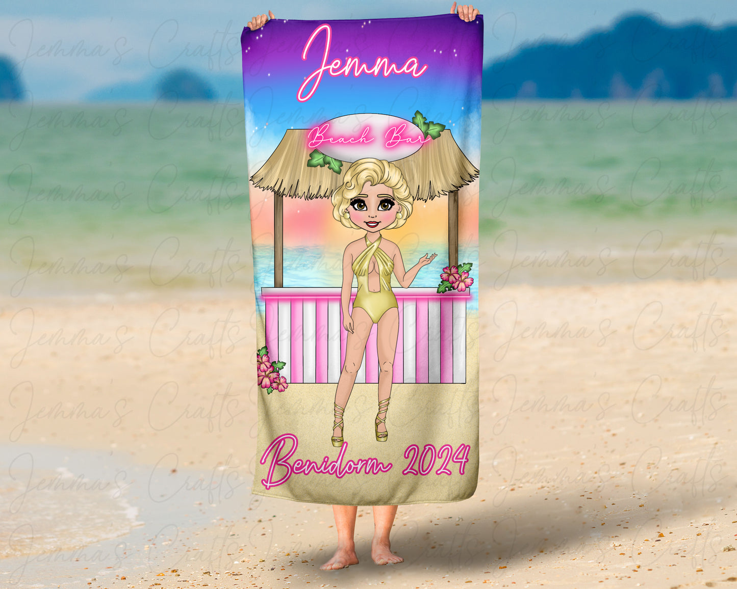 Personalised Beach / Pool Towel