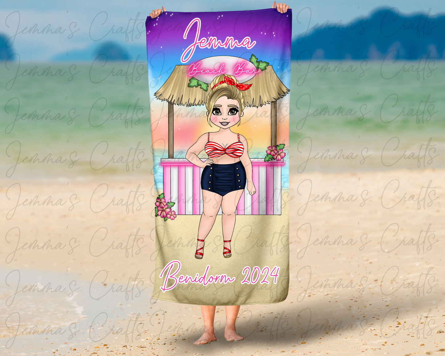 Personalised Beach / Pool Towel