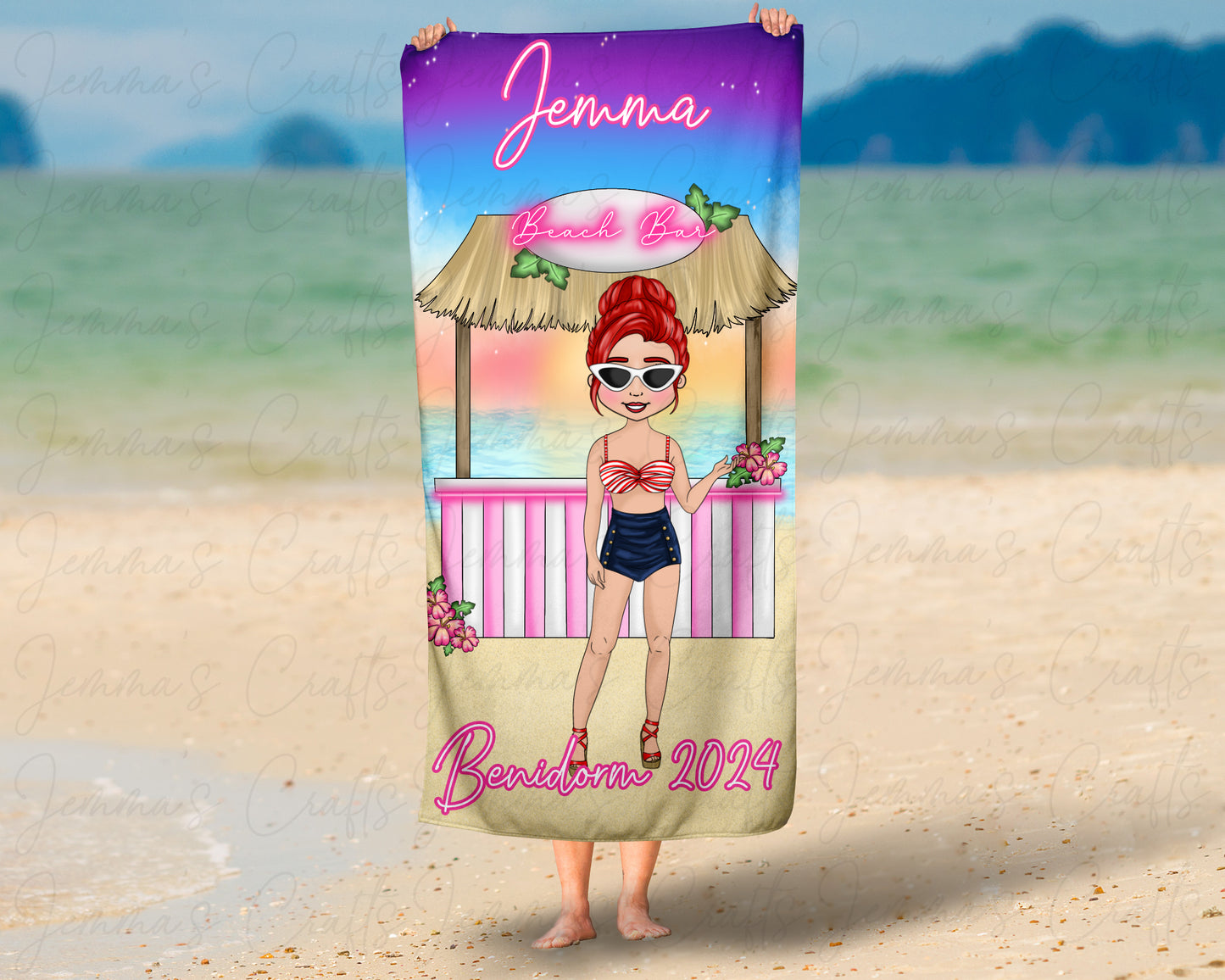 Personalised Beach / Pool Towel