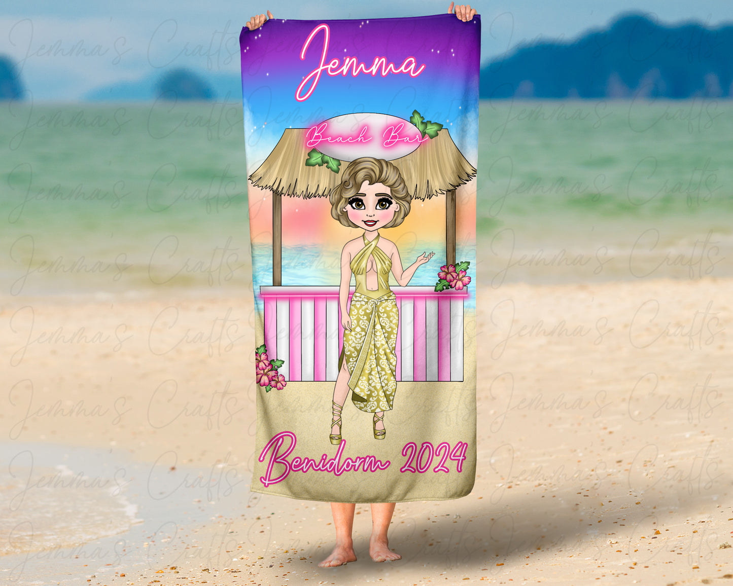 Personalised Beach / Pool Towel