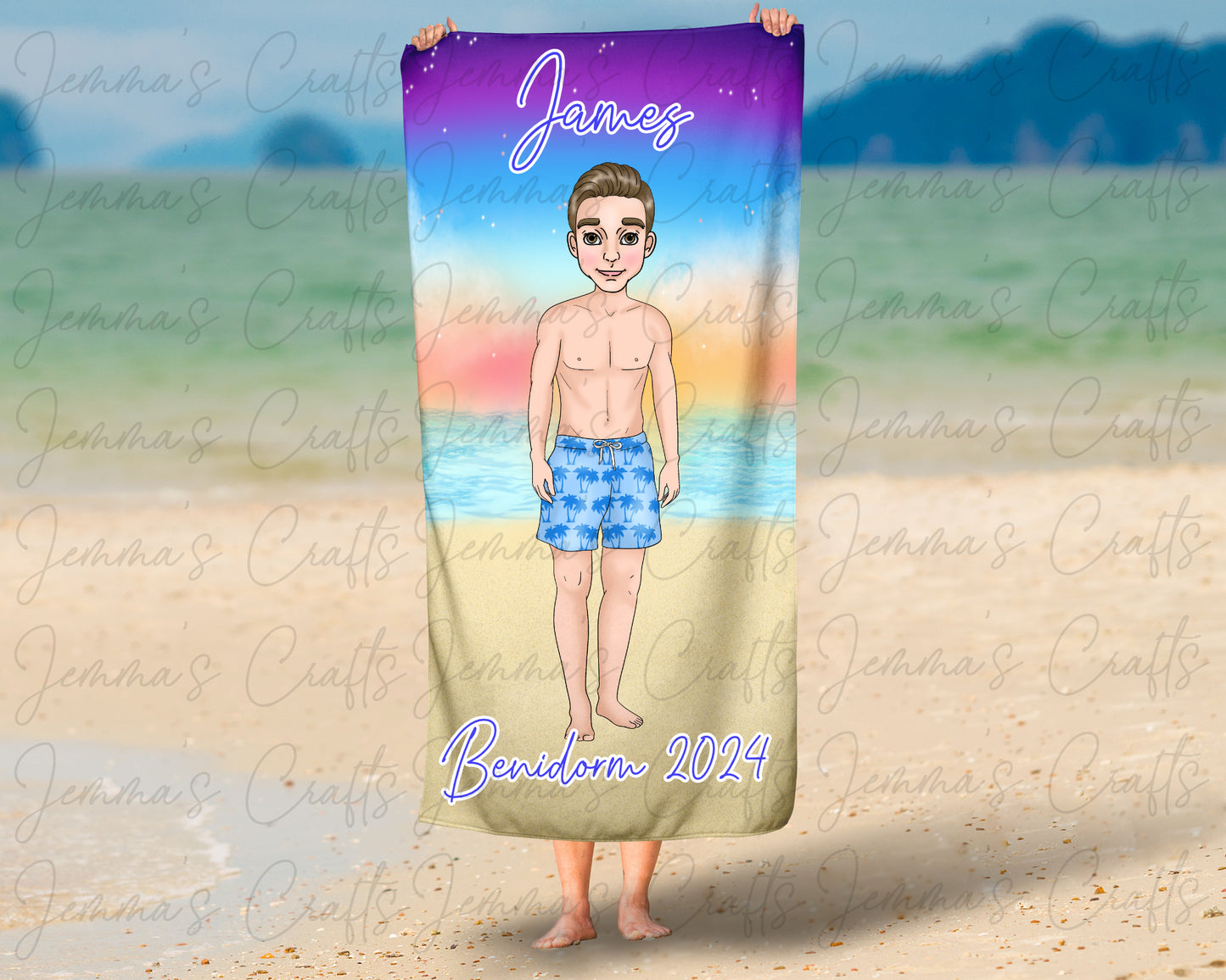 Personalised Beach / Pool Towel