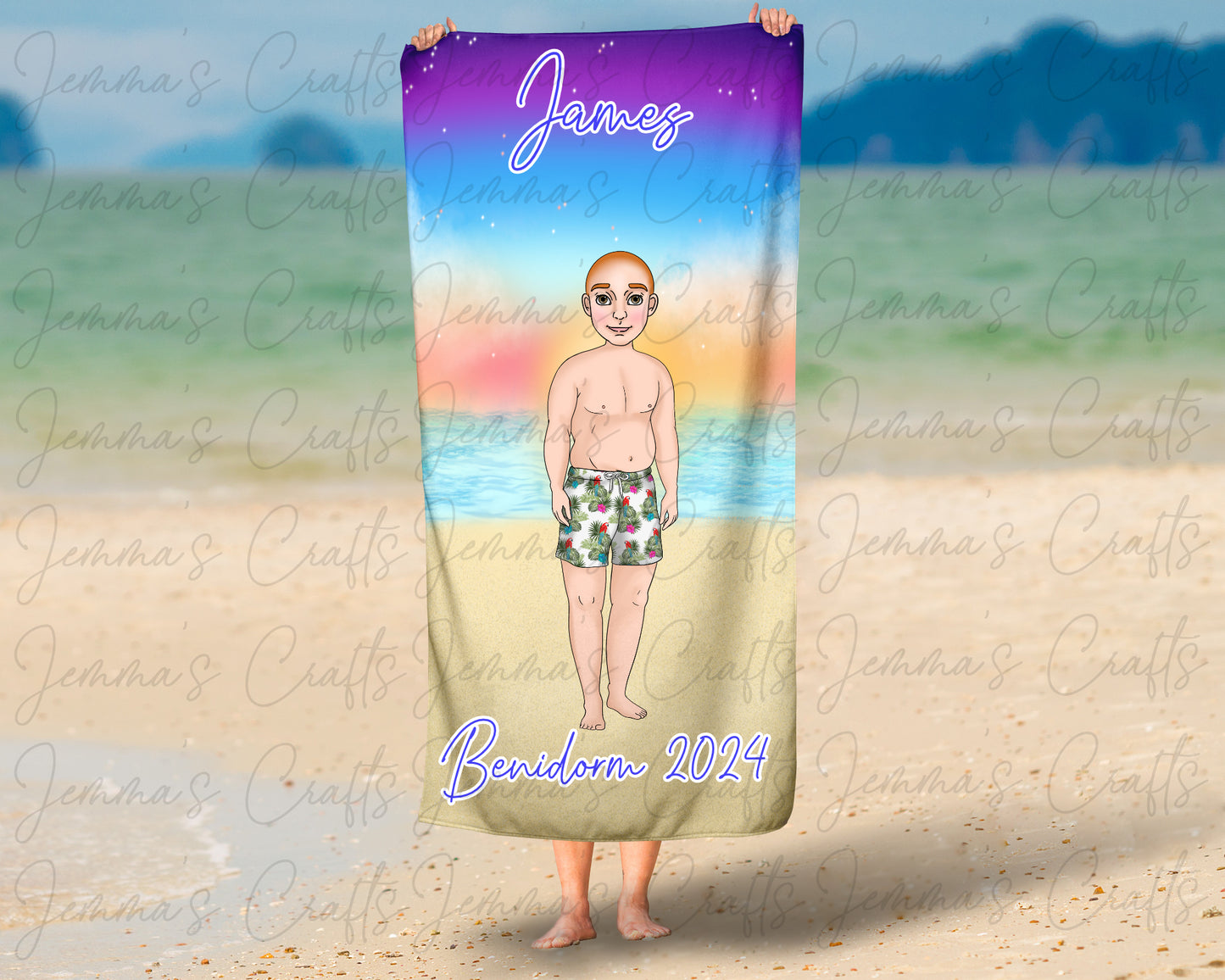 Personalised Beach / Pool Towel