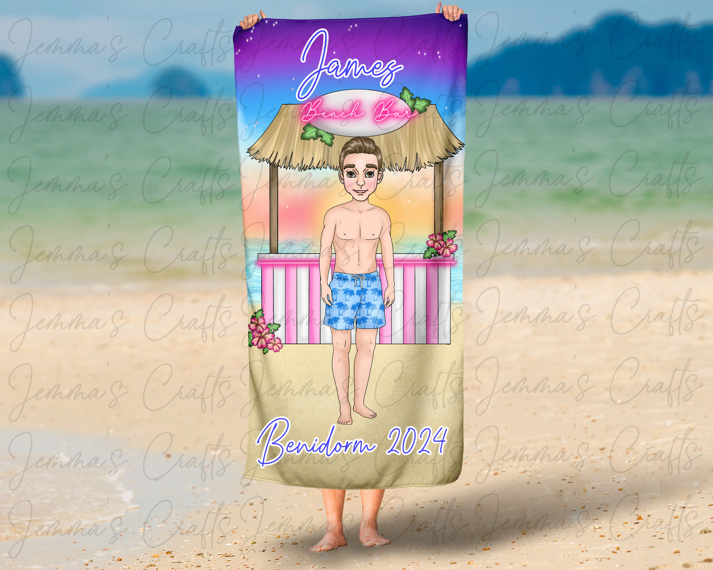 Personalised Beach / Pool Towel