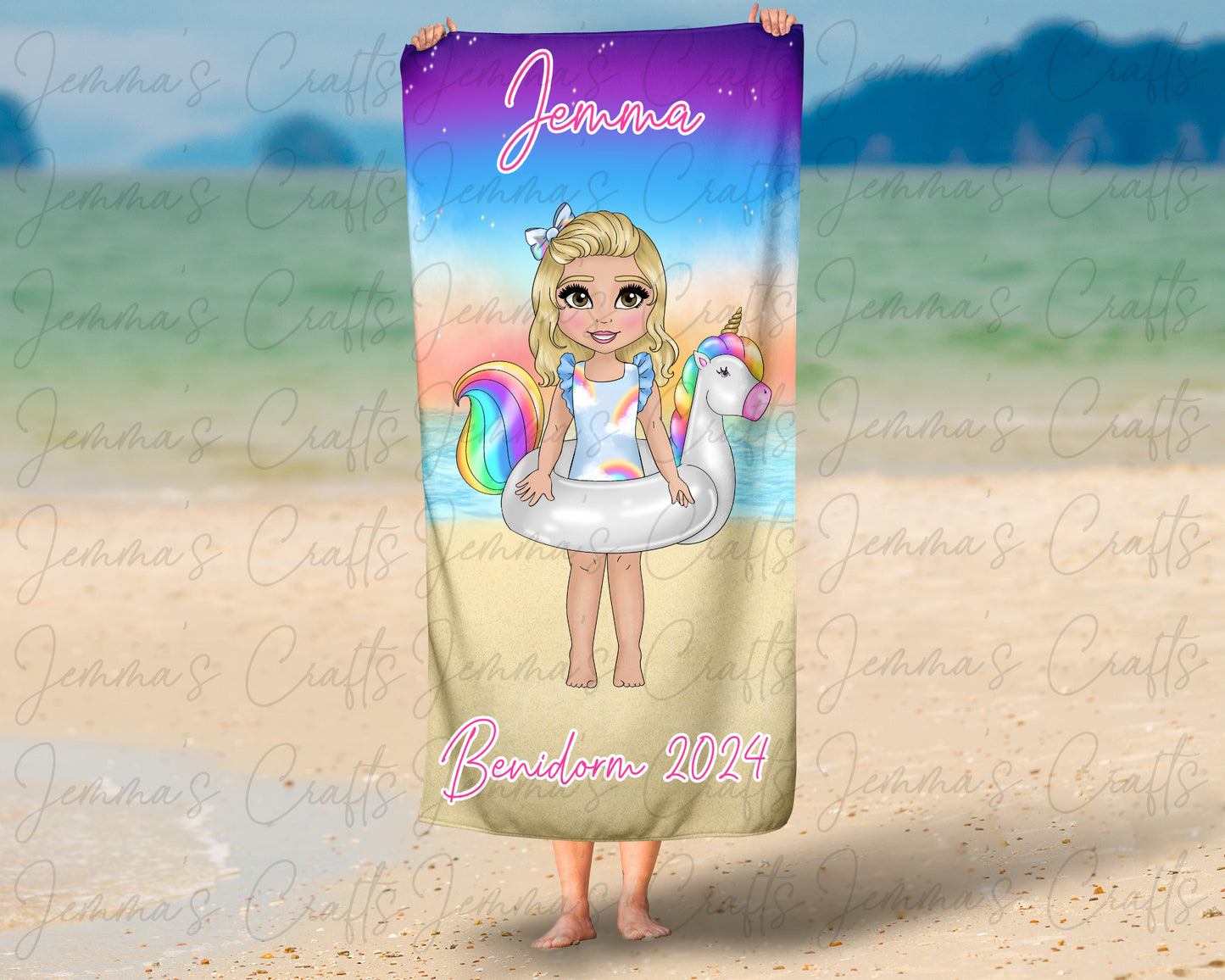 Personalised Beach / Pool Towel