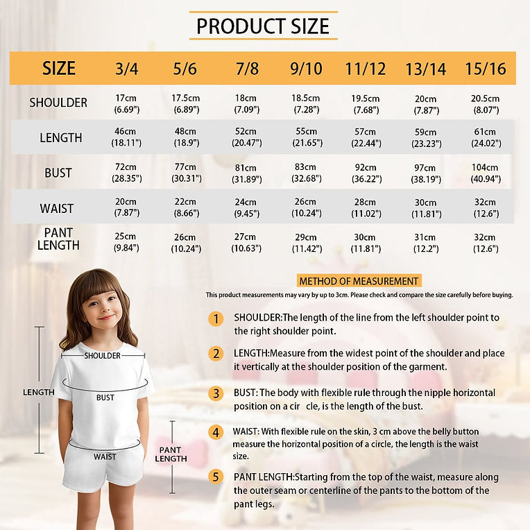 Personalised Kids Short Pyjamas