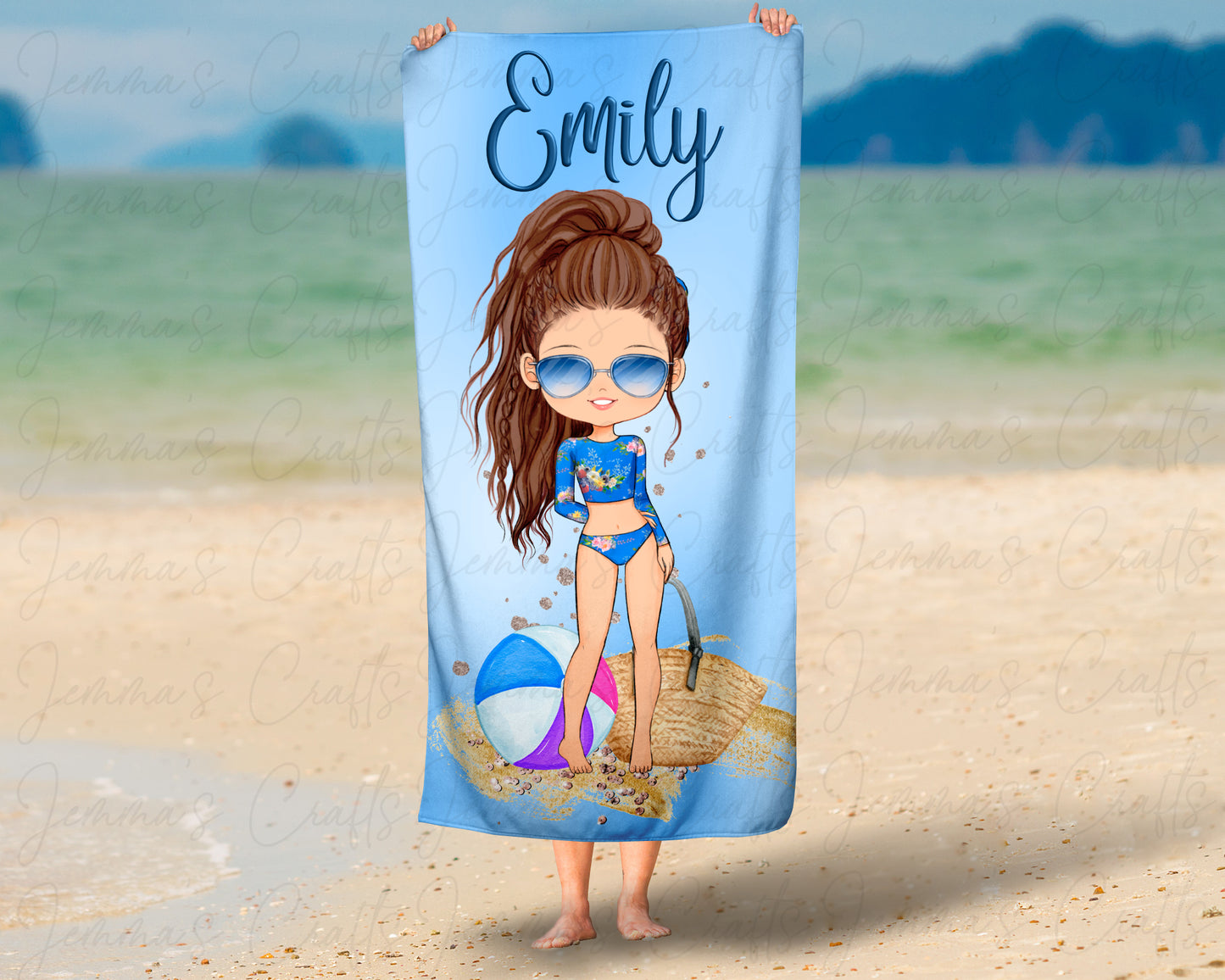 PERSONALISED BEACH TOWEL