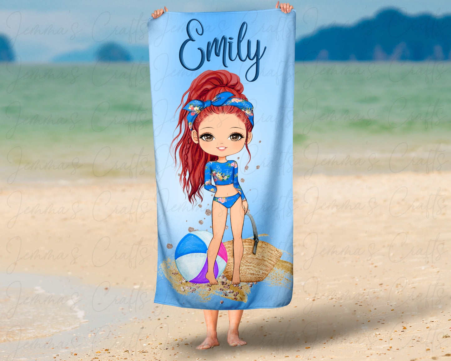 PERSONALISED BEACH TOWEL