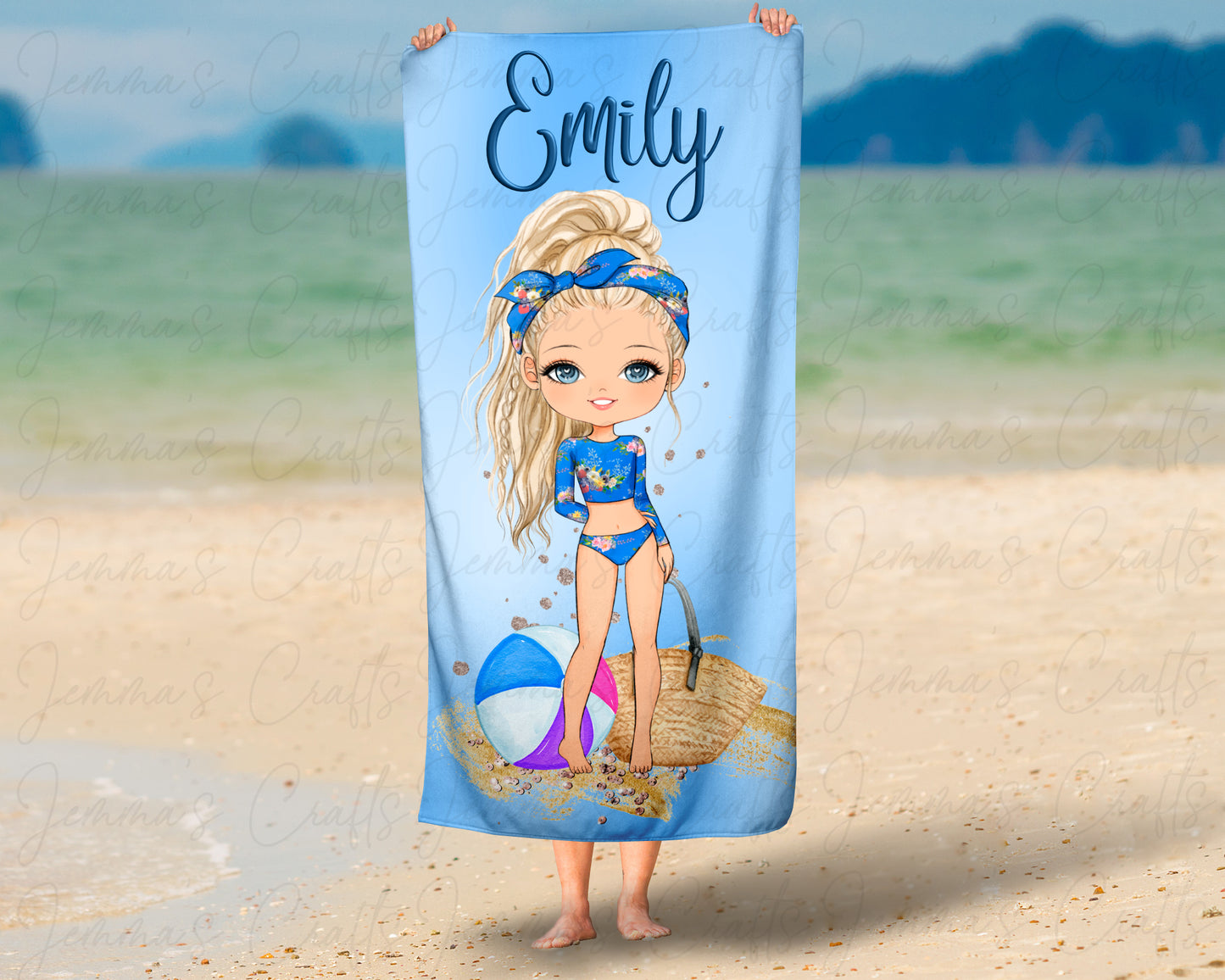 PERSONALISED BEACH TOWEL