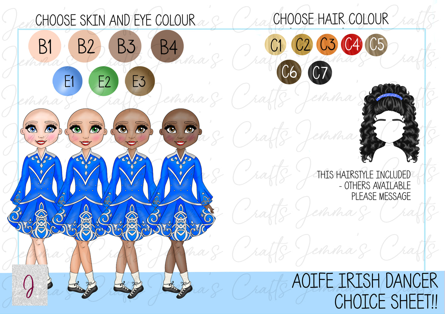 AOIFE - IRISH DANCER - BLUE