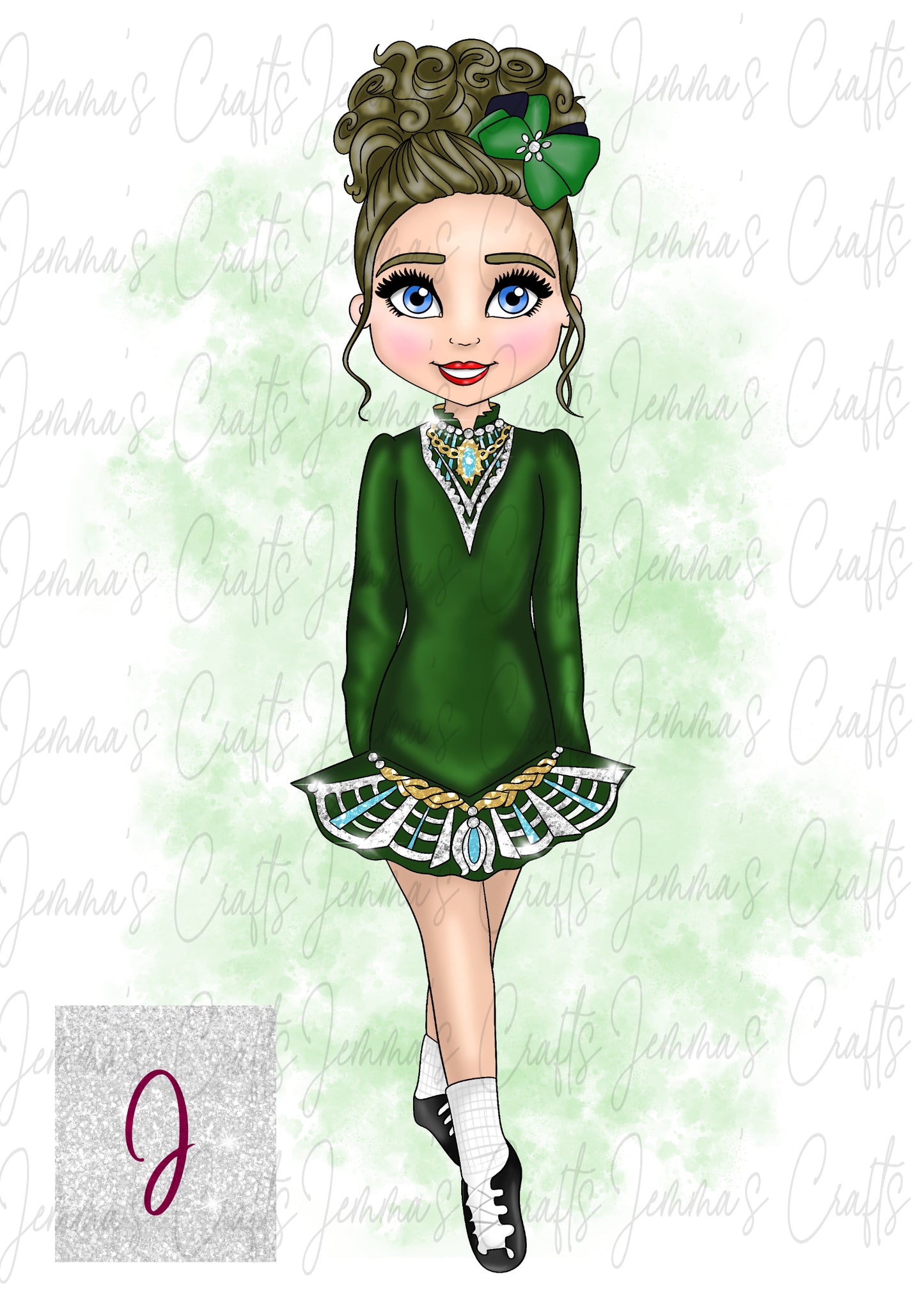 AOIFE - IRISH DANCER - GREEN