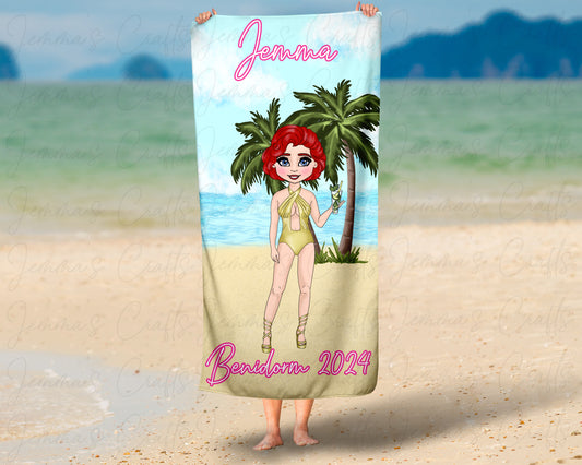 Personalised Beach / Pool Towel