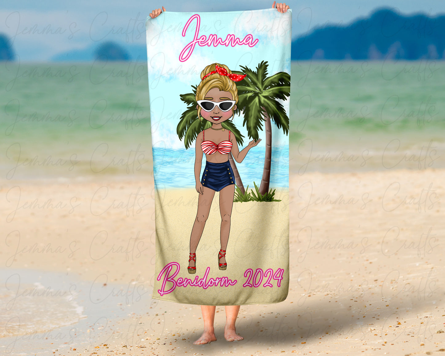 Personalised Beach / Pool Towel