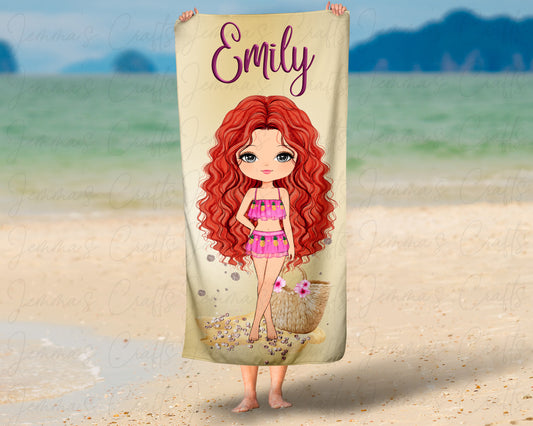 PERSONALISED BEACH TOWEL