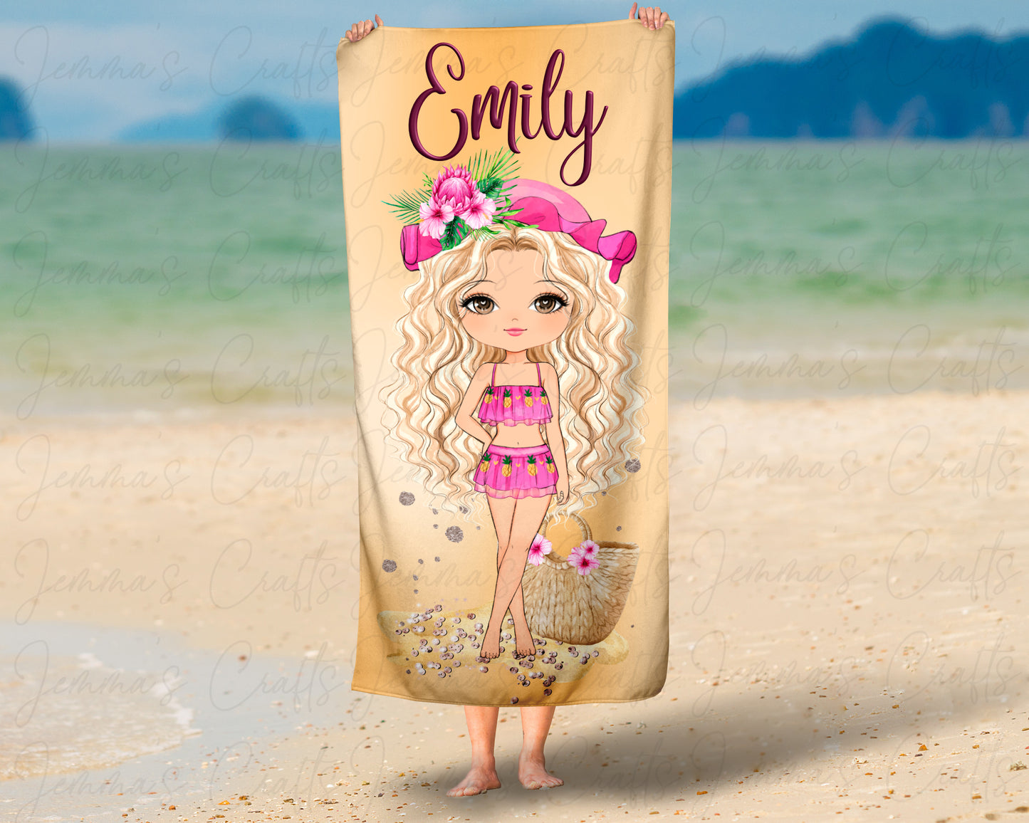 PERSONALISED BEACH TOWEL