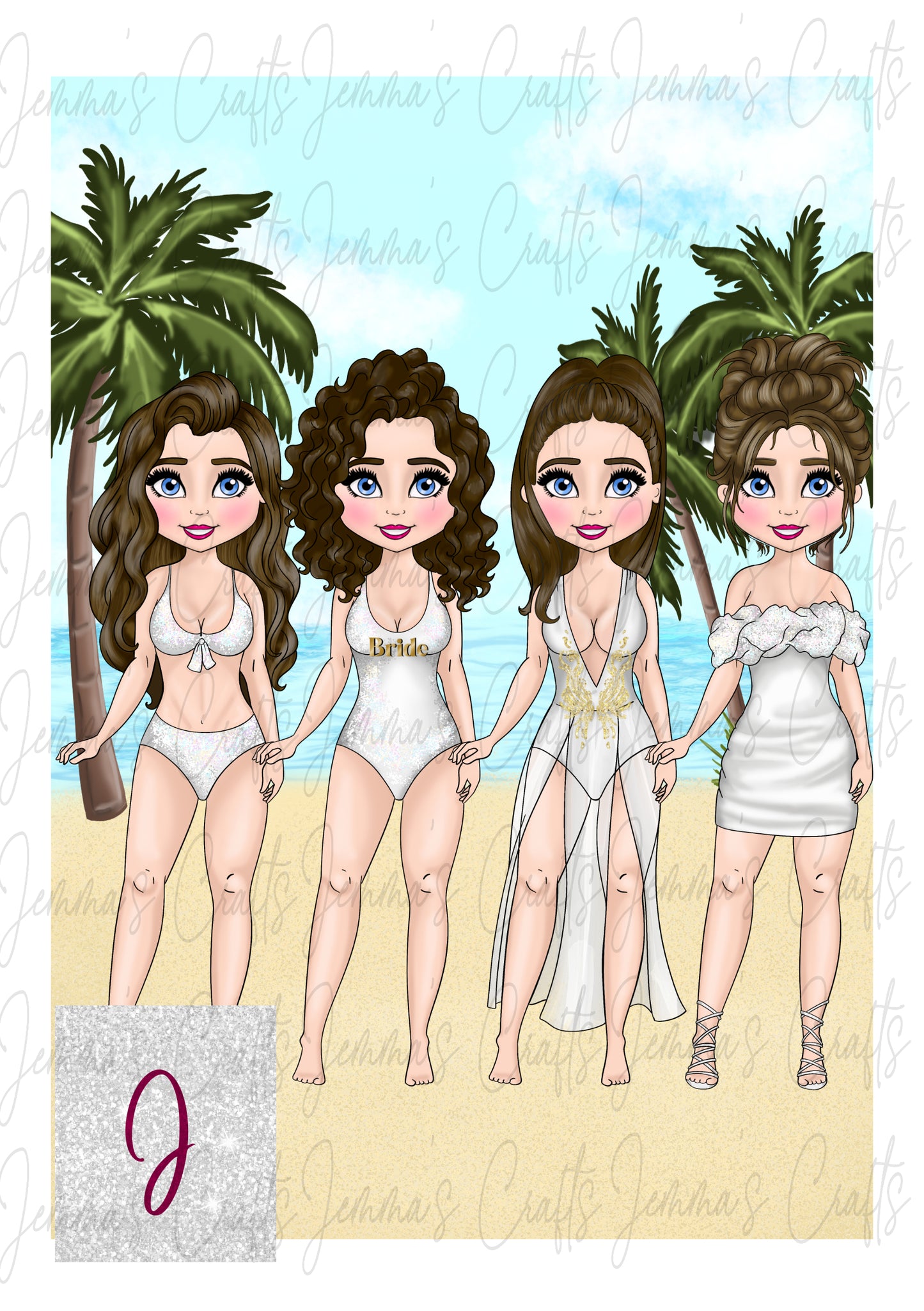 BRIDAL BEACH SQUAD - WHITE