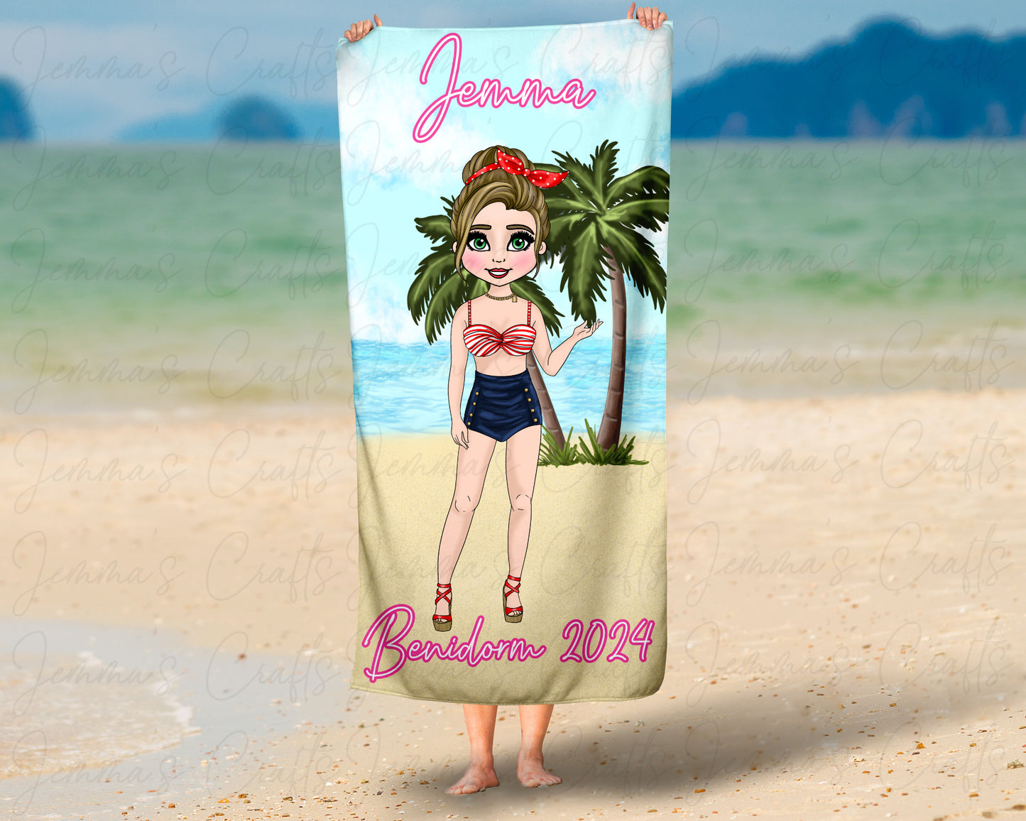 Personalised Beach / Pool Towel