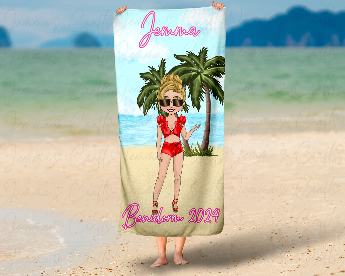 Personalised Beach / Pool Towel