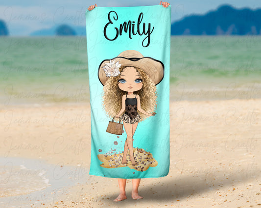 PERSONALISED BEACH TOWEL