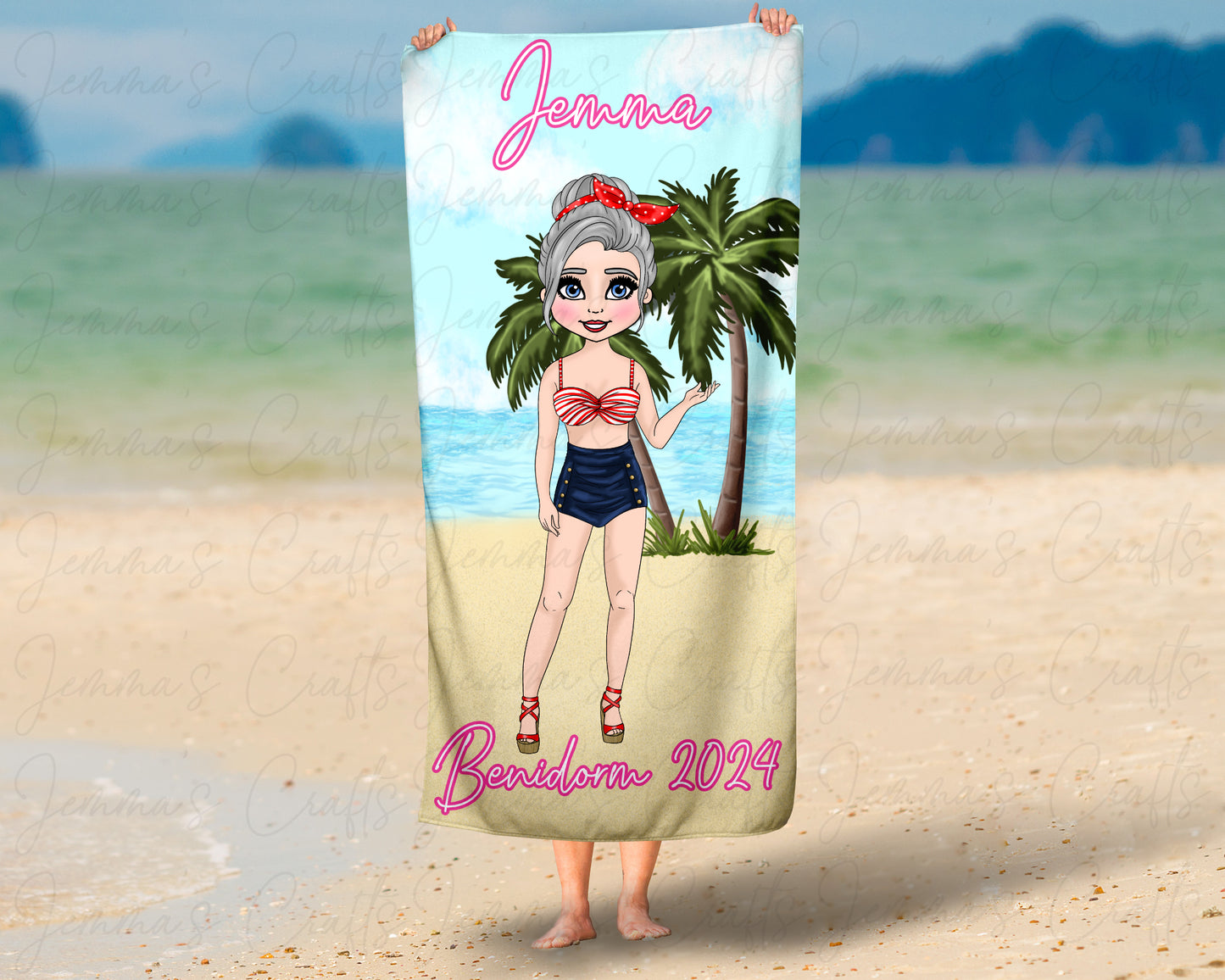 Personalised Beach / Pool Towel