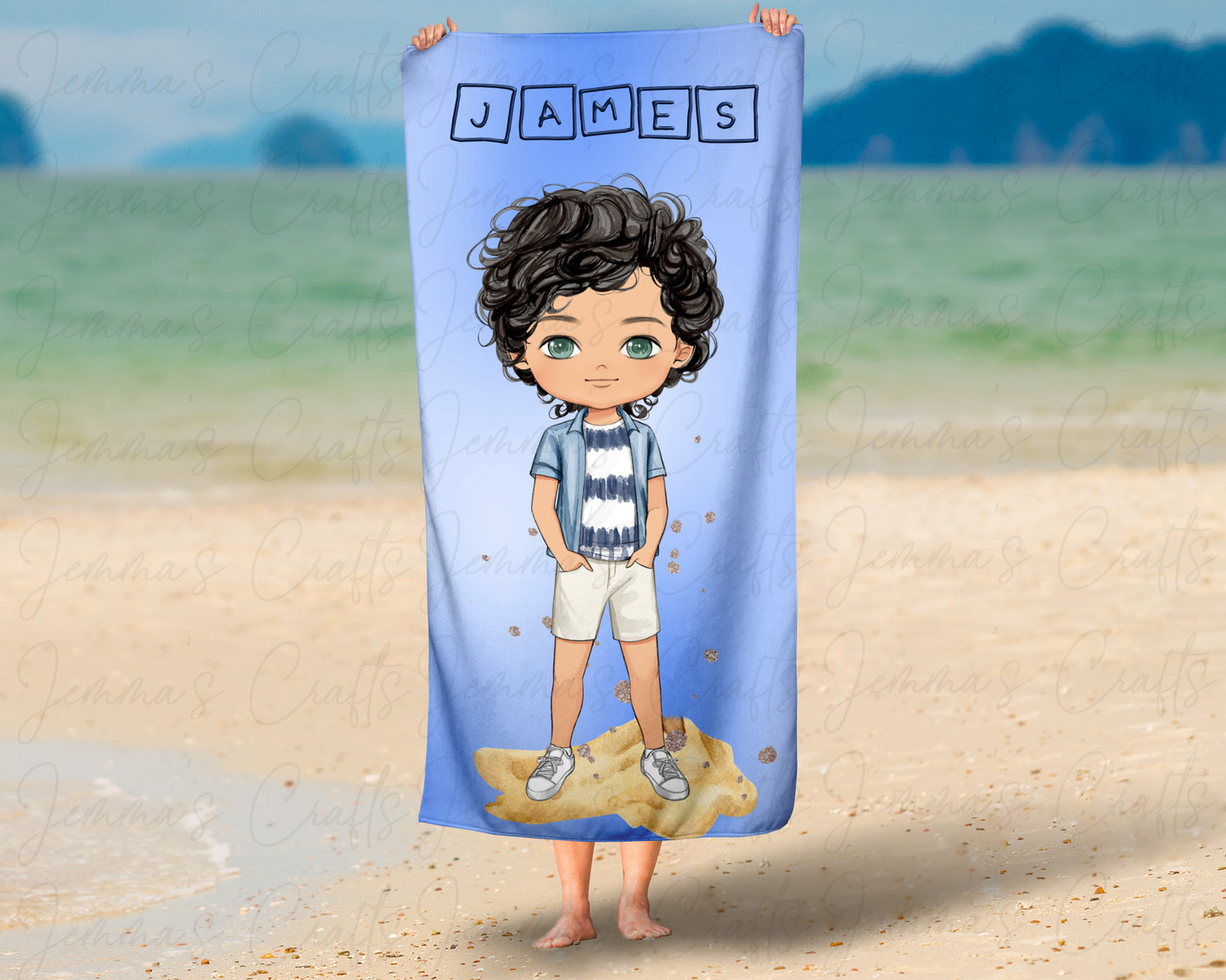 PERSONALISED BEACH TOWEL