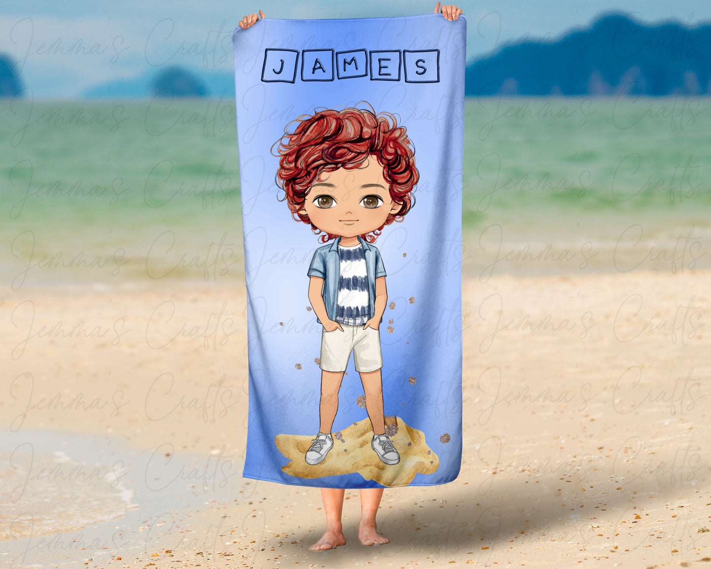 PERSONALISED BEACH TOWEL