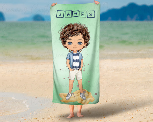 PERSONALISED BEACH TOWEL