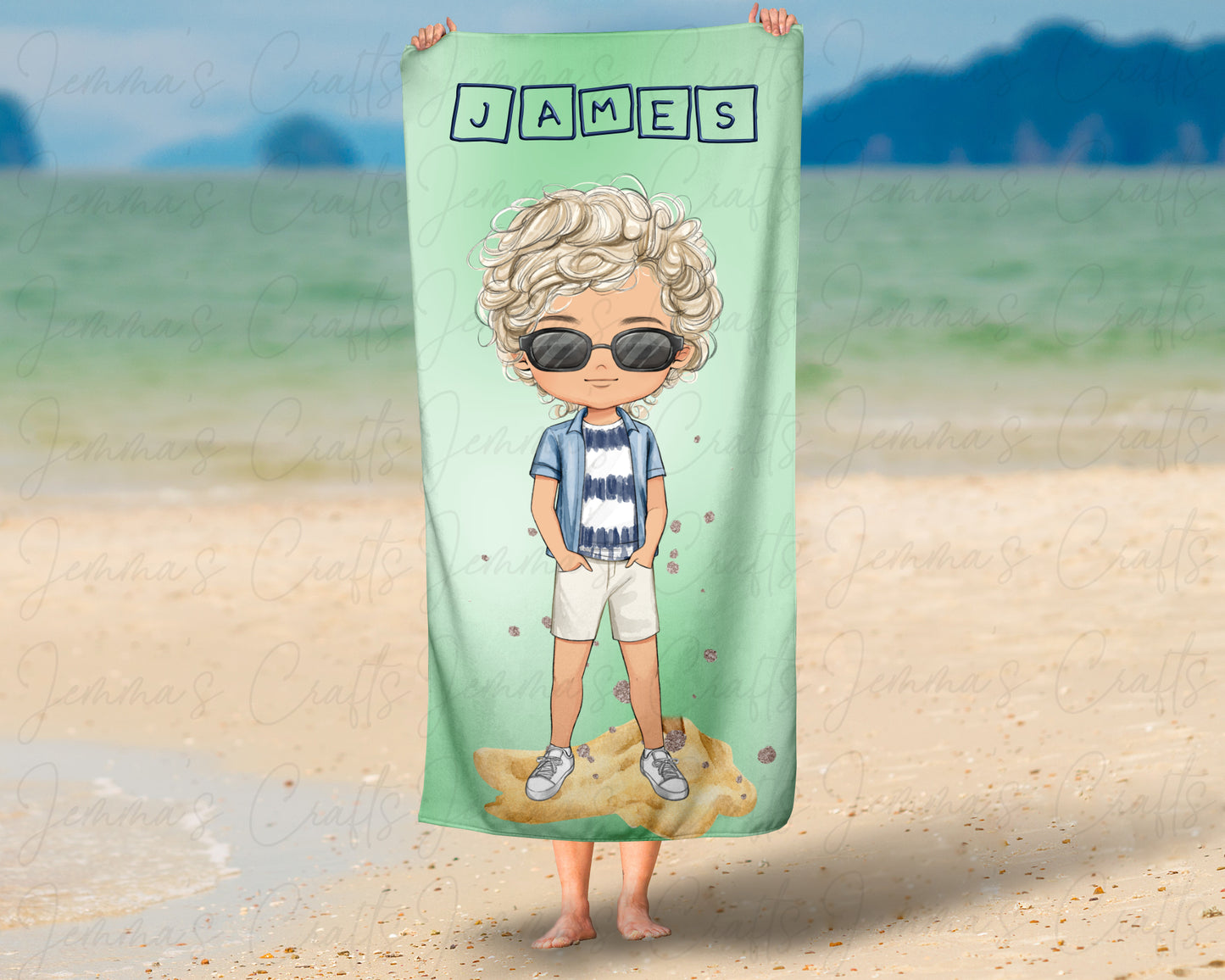 PERSONALISED BEACH TOWEL