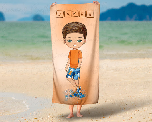 PERSONALISED BEACH TOWEL