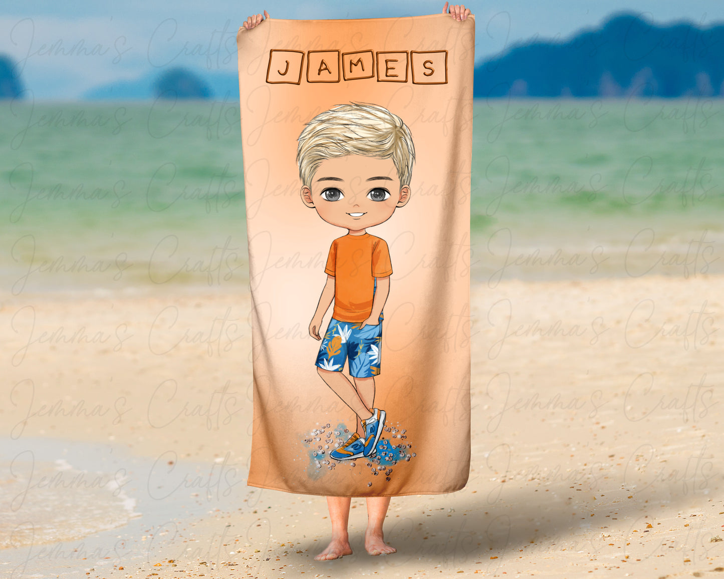 PERSONALISED BEACH TOWEL