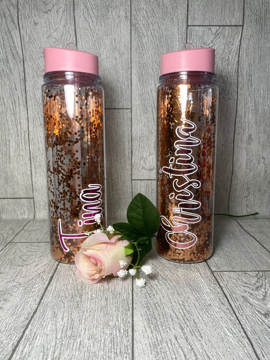 Personalised Glitter Water Bottle