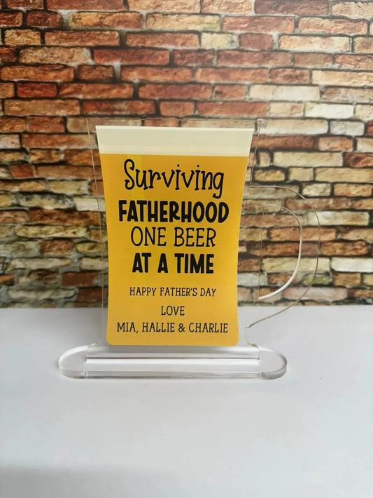 FATHER'S DAY BEER STEIN PLAQUE