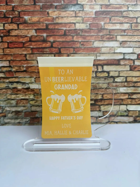 FATHER'S DAY BEER STEIN PLAQUE