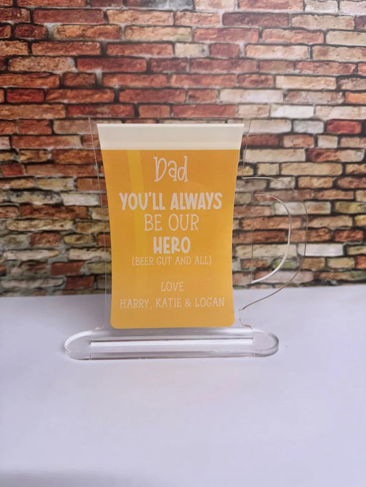 FATHER'S DAY BEER STEIN PLAQUE