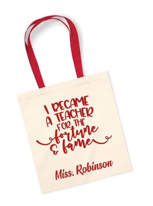 Teacher Tote Bag