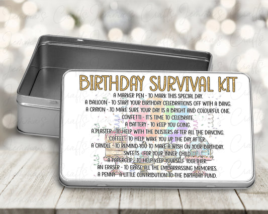 Birthday Survival Kit